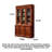 Solid White Ash Wood Three-Door Storage Bookcase With Glass Panels