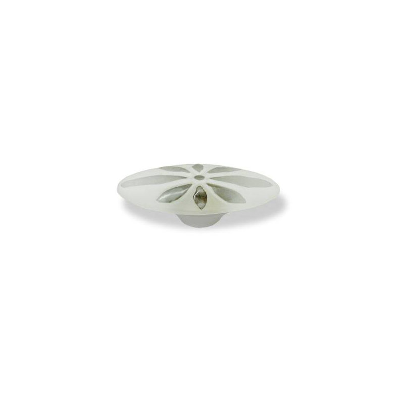 Poignée fleur 3-3 / 4 "Betsy Fields, Transparent