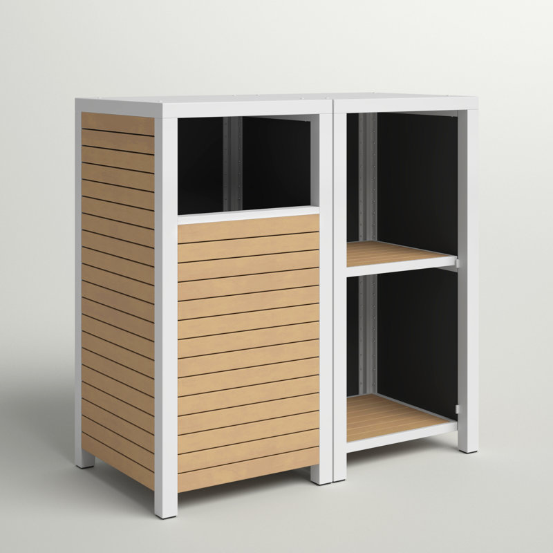 Ensemble de base pour valet et tablette Travira, Bois de teck naturel