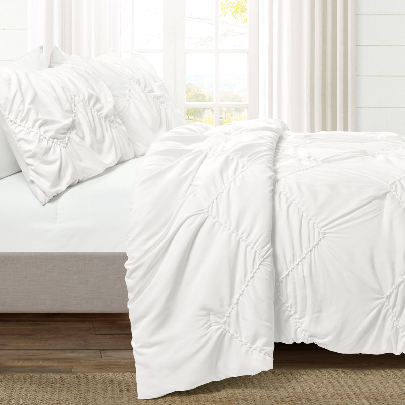  Microfiber 3 Piece Comforter Set, Full