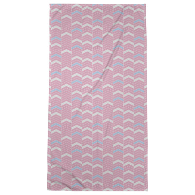 Serviette de bain à chevrons alignés Stephenie