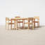 Sigrid 71'' Rectangular 4 - Person Outdoor Dining Set