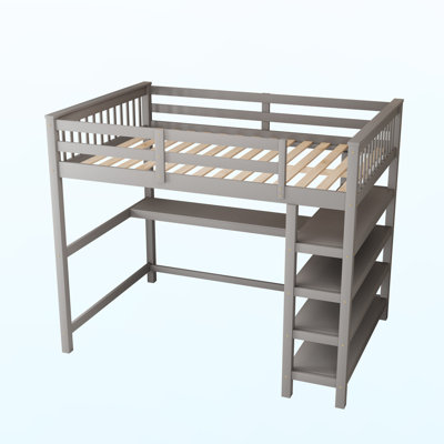Gobrias Kids Full Loft Bed
