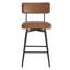 Tabouret de comptoir pivotant en cuir 27,4 po Bayardo-88759066