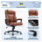 Serta Connor Ergonomic Executive Office Chair with Layered Body Pillows and Contoured Lumbar-92474572