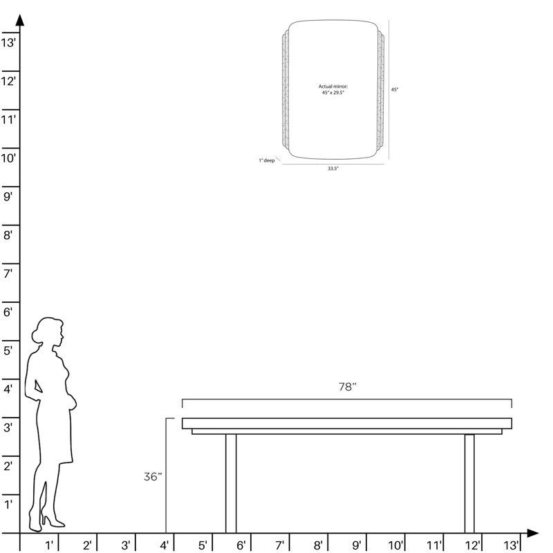Iyla Rectangle Mirror