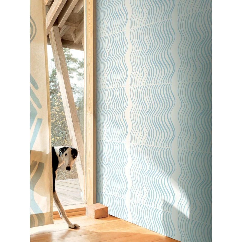 Silkkikuikka Abstract Paper/Non-Woven Wallpaper Roll, Sky