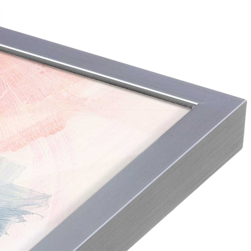 «Graffiti Abstract II» par Yvette St. Amant, reproduction d'art, Argent argent, H 18 po x l 24 po