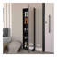 Range-chaussures, miroir, cinq tablettes intérieures, armoire à une porte-112260724
