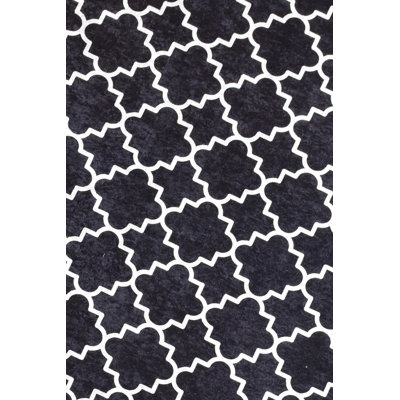 Abida Flatweave Black/White Rug