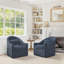 Fauteuil demi-tonneau pivotant Martha (ensemble de 2)-1070732852