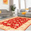 Tapis décoratif en laine noué à la main de conception unique 5 pi 7 po x 8 pi 2 po noué à la main New Age