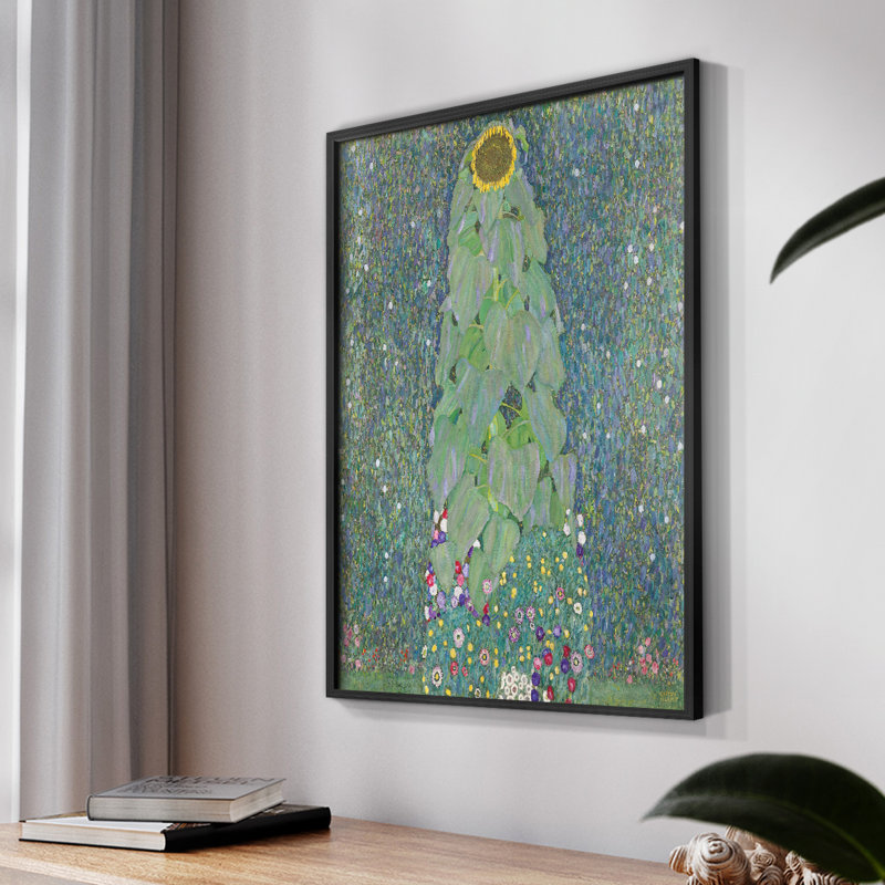 " Gustav Klimt XVIII ", 10" H x 8" W, Black