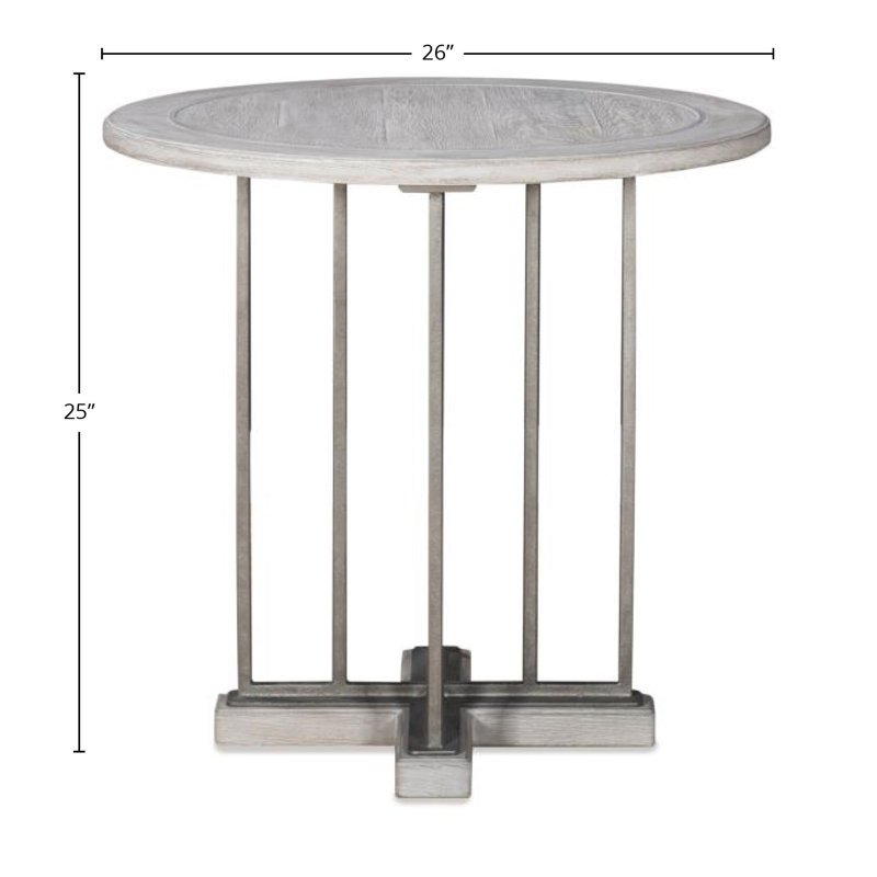 Camden Solid Wood End Table, White