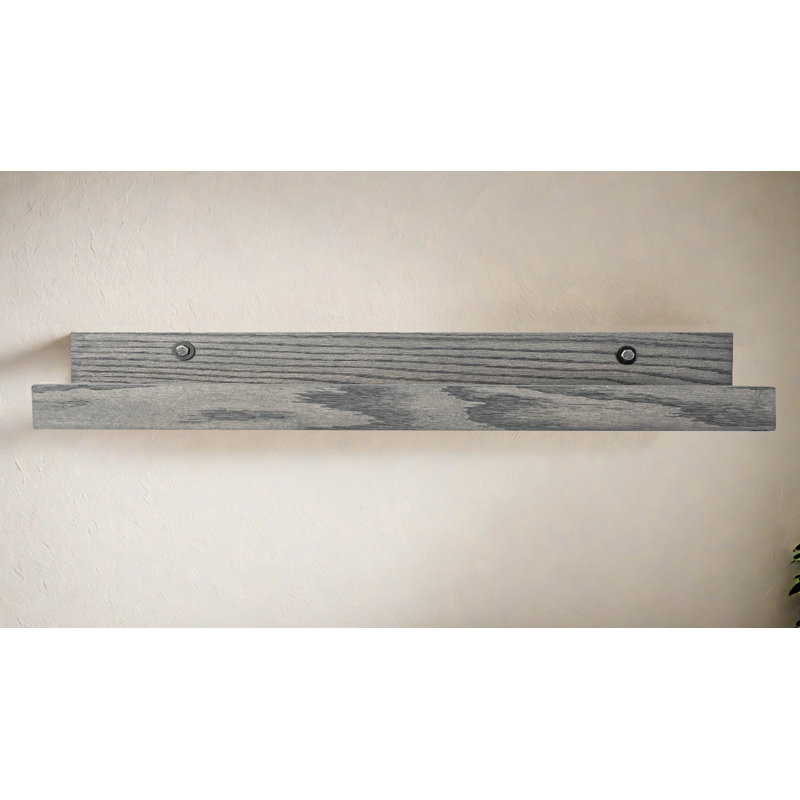 Grandes tablettes rayonnées en chêne massif 3 pièces Rayne, 23x6x5