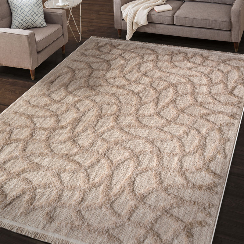 Tapis en coton Jurjen, Rectangle 6 pi 6 po x 8 pi 3 po