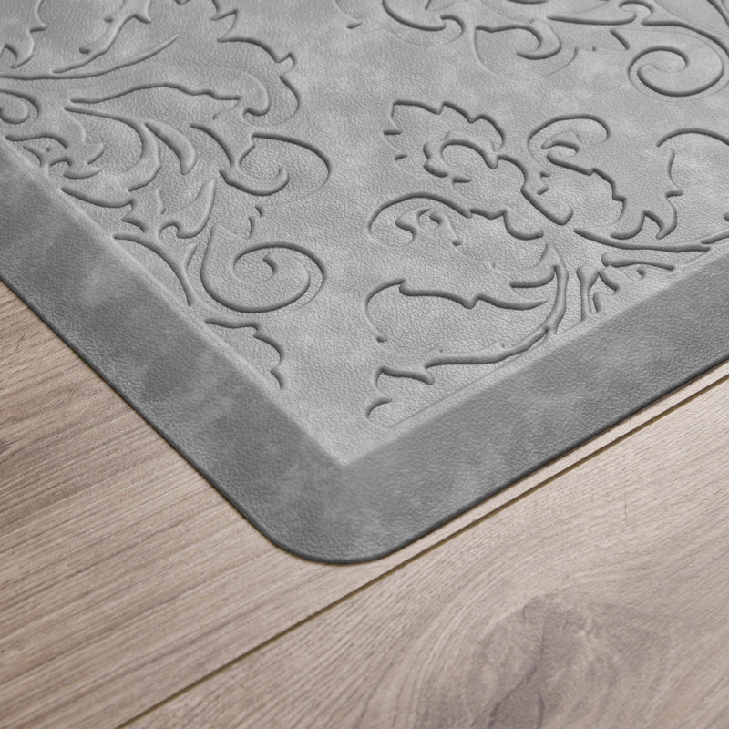 Creative Home Ideas Charlton Home® Marni Wellness Mats, Light Gray, Rectangle 1'5.5" x 5'