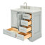 Ensemble de meuble-lavabo simple 37 po avec plateau Abita-93359427