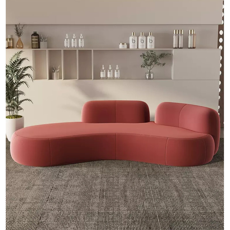 Canapé Haely, H 27,5 po x l 90,5 po x P 35,4 po, Rouge