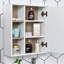 60mm W 49.4mm H Surface Framed Medicine Cabinet Mirror 6 Fixed