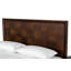 Structure de lit grand en bois brun