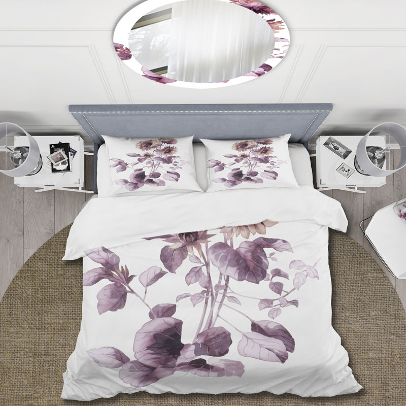 Ensemble de housse de couette en microfibre Allegra, Housse de couette pour très grand lit et 2 très