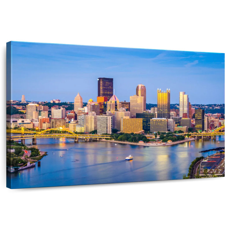 Sireci Pittsburgh City View, 30" H x 45" W