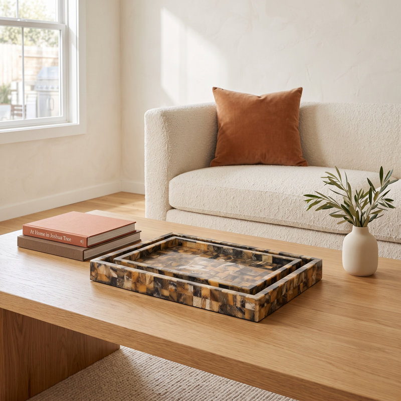 Harrold Resin/Mdf Tray Set 2