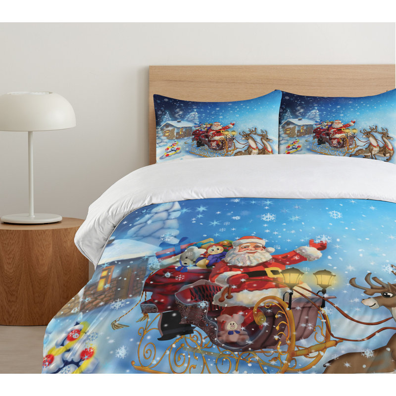 Christmas Modern & Contemporary Polyester Duvet Cover, King Duvet Cover