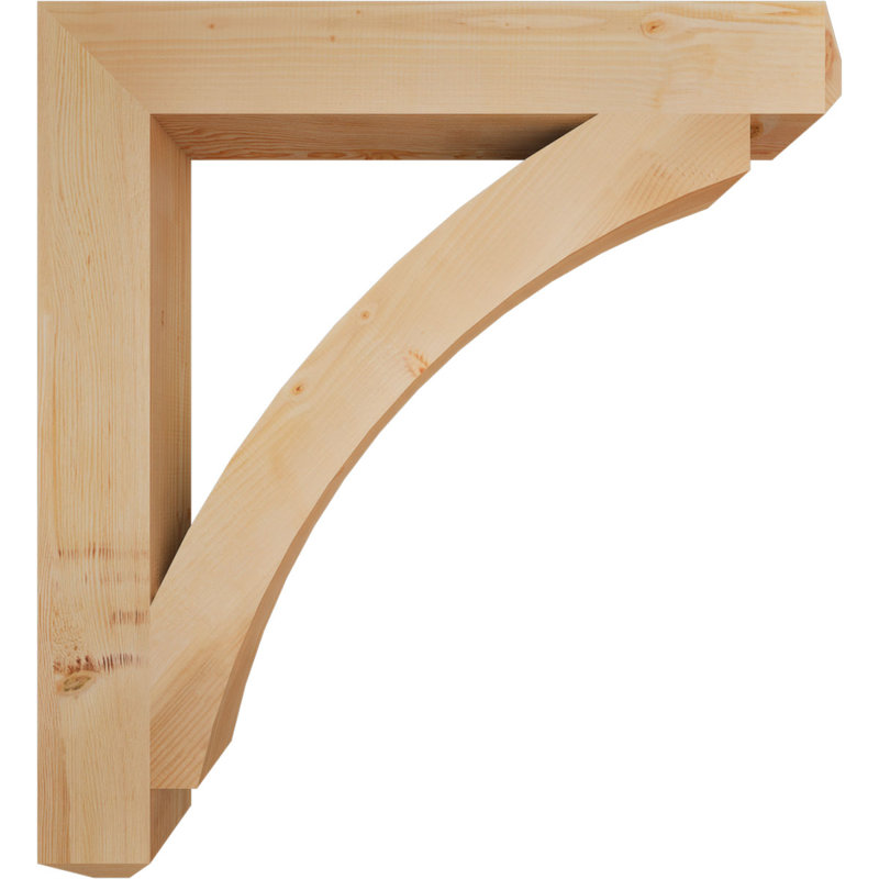 Support lisse Thorton Craftsman, Sapin de Douglas, H 48 po x l 5,5 po x P 44 po