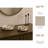 Modern Decorative Accent Tray for Home Decor - Stylish Round Tray for Coffee Table, Jewelry, Kitchen, or Trinket - Set of 2, 14", 11", Beige & Gold