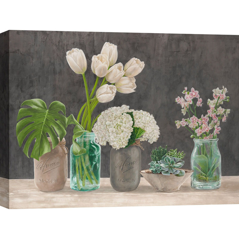 Spring Arrangement I by Jenny Thomlinson - Wrapped Canvas Art Prints, 50cm H x 70cm W x 4cm D
