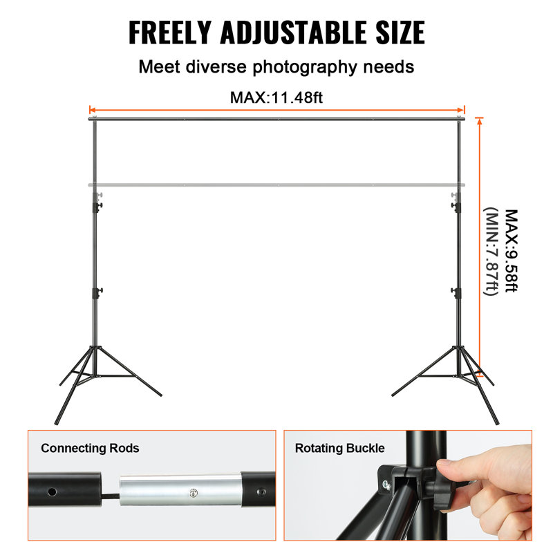 Black Adjustable Indoor Hydroponics Growing System with LED Light