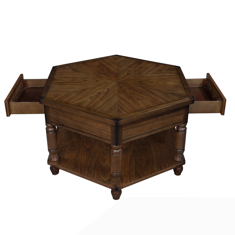 Table basse en bois massif rétro, Cerise
