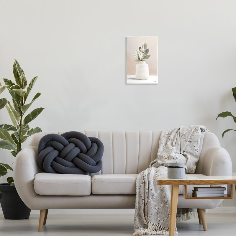 Art mural simple sur pot en pot par House Fenway, H 15 po x l 10 po