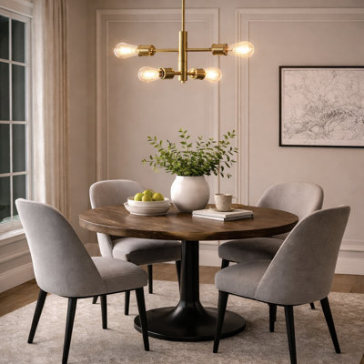 Vespi 4 - Light Satin Brass Pendant