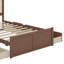  Lit plateforme en bois avec 4 tiroirs et tête de lit en rotin Canup-515138563-515138561