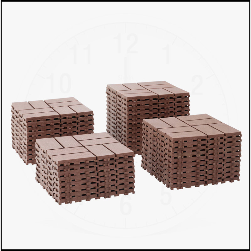 Carreaux de terrasse polyvalents et emboîtables pour une utilisation extérieure et intérieure, rehaussant tout espace., Gris