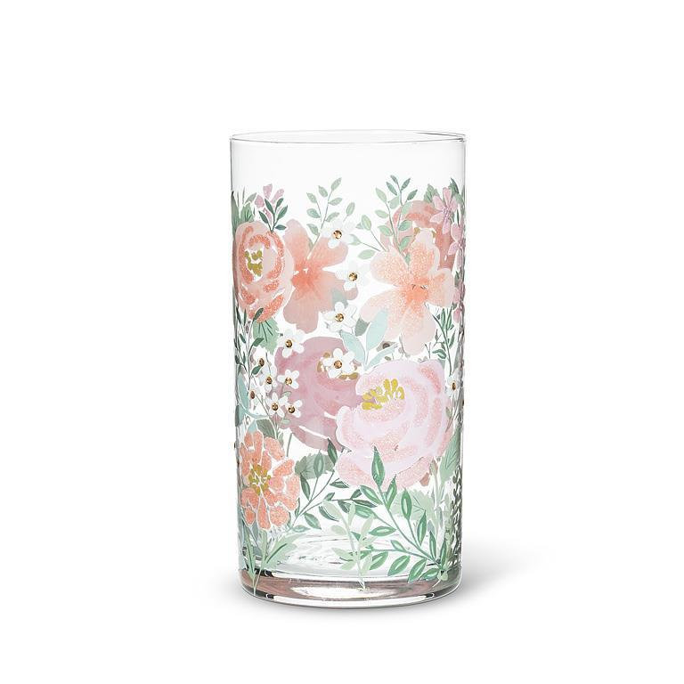 Verre Highball à motif floral