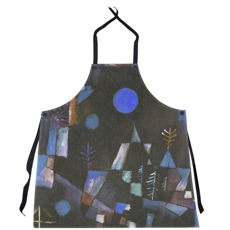 Tablier plein de lune klee paul, Bleu