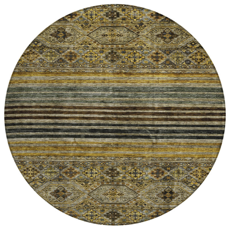 Tapis rond lavable intérieur 8 pi