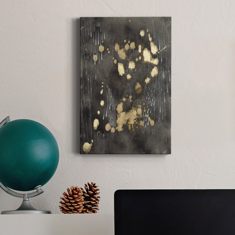 Pluie cosmique - impression sur toile tendue, H 48 po x l 32 po x P 1 po