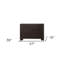  Commode double 57 po en bois massif et manufacturé espresso 57 po