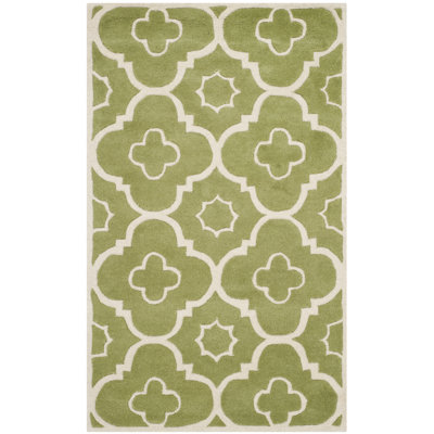 Carolene Hand Tufted Wool Geometric Rug