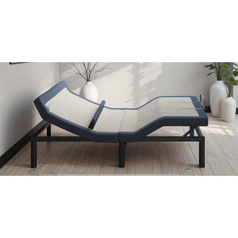 Base de lit ajustable 1 pièce tête / pied inclinable et réglable en position lombaire Profitez d'un confort personnalisable ultime