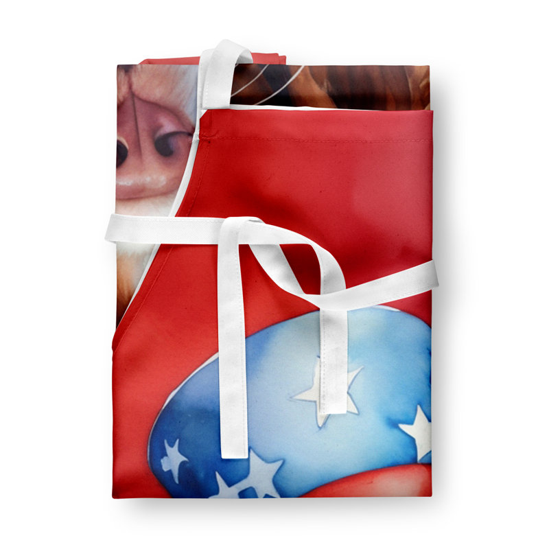 Patriotic American Apron, Brittany Spaniel