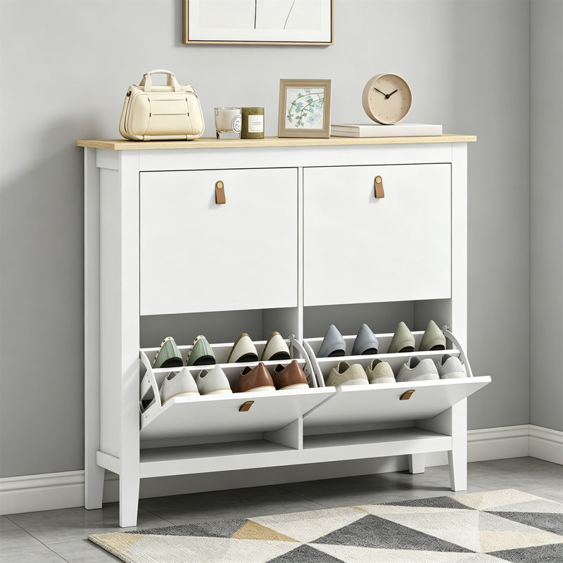 20 Pair Shoe Storage, White