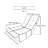 Metal Reclining Chair For Relaxing - Gray Ergonomic Lazy Adjustable Back Maximum Comfort