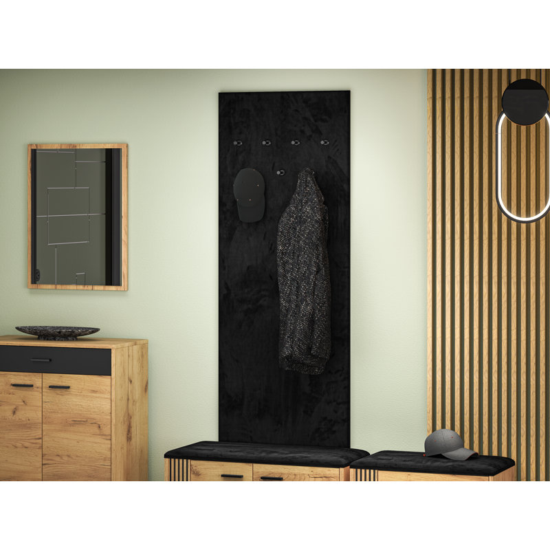 Alacam Wall Mounted 7 - Hook Coat Rack