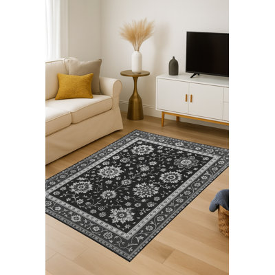 Tapis mauve à motif tissé lavable Mosso